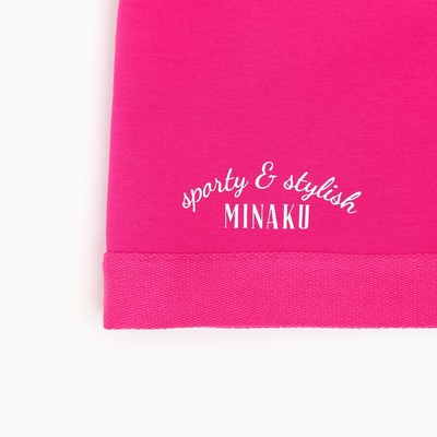 Шорты женские MINAKU: Casual collection, фуксия, размер 48