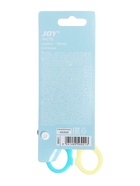 Ножницы детские ErichKrause Joy Pastel, 13.5 см, с закруглёнными концами лезвий и линейкой, блистер, МИКС 9521766 - фото 16840705