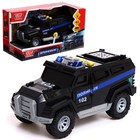 Машина пластиковая «Броневик полиция», 18 см, свободный ход, свет, звук - Фото 1