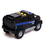 Машина пластиковая «Броневик полиция», 18 см, свободный ход, свет, звук - Фото 3