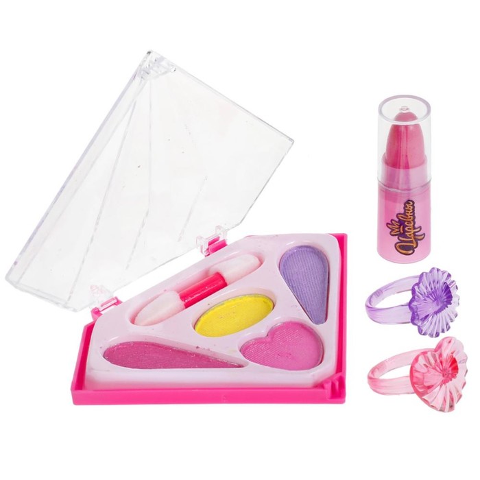 Набор косметики для девочек «Тени для век + помада», Царевны, с аксессуарами 60808