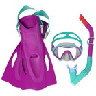 Набор для плавания Crusader Snorkel Set (маска,трубка,ласты) от 7 лет, цвета микс 25046 - фото 10297182