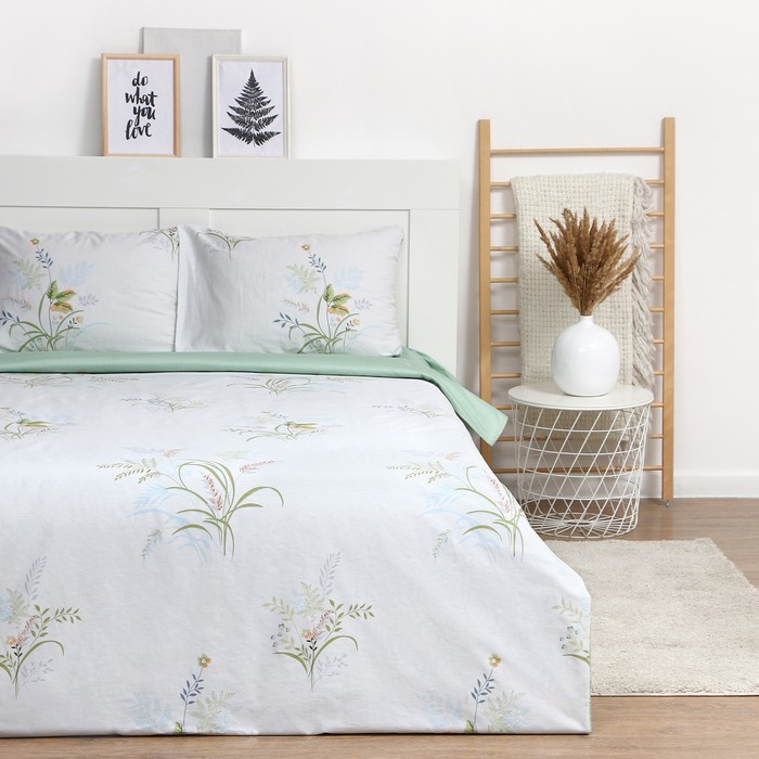 Постельное бельё LoveLife дуэт "Wildflowers" 143х215см-2шт, 225х240см, 50х70см-2шт, 100% хлопок, сатин, 125г/м² - Фото 1