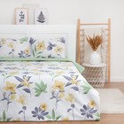 Постельное бельё LoveLife 2сп "Yellow flowers" 175х215см, 200х225см, 50х70см-2шт, 100% хлопок, сатин, 125г/м - фото 2118102