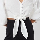 Топ женский MINAKU: Cotton collection цвет белый, р-р 42 - Фото 5