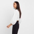 Топ женский MINAKU: Cotton collection цвет белый, р-р 44 - Фото 3