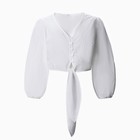Топ женский MINAKU: Cotton collection цвет белый, р-р 44 - Фото 7