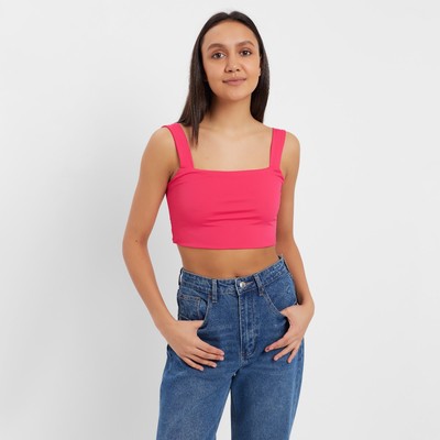 Топ женский MINAKU: Basic line, фуксия, кулирка, размер 42