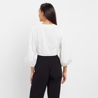Топ женский MINAKU: Cotton collection белый, р-р 48 - Фото 4