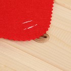 Набор для бани: шапка и коврик "Банный перец" красный - Фото 2