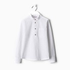 Рубашка для мальчика MINAKU цвет белый, рост 92 см - фото 319304854