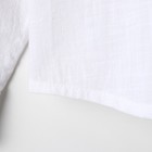 Рубашка для мальчика MINAKU цвет белый, рост 134 см - Фото 8
