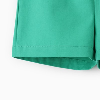Шорты для девочки MINAKU: Cotton collection, зелёные, рост 140-146 см