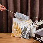 Щётка для удаления пыли, телескопическая ручка 37-81 см, насадка из микрофибры 17 см - Фото 2