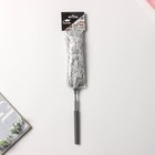 Щётка для удаления пыли Raccoon, телескопическая ручка 33-81 см, насадка из микрофибры 17 см - фото 9099558