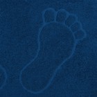 Полотенце махровое для ног 50х70см, синий 100% хлопок, 400 г/м - Фото 3