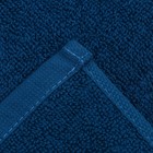 Полотенце махровое для ног 50х70см, синий 100% хлопок, 400 г/м - Фото 4