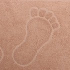 Полотенце махровое для ног 50х70см, бежевый 100% хлопок, 400 г/м - Фото 3