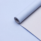 Бумага упаковочная крафт, двухсторонняя, пастельно-серый, голубой, 0,68 х 10 м, 70 гр/м² - Фото 2