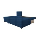 Угловой диван «Алиса», еврокнижка, велюр bingo, цвет denim - Фото 2