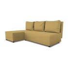 Угловой диван «Алиса», еврокнижка, велюр bingo, цвет mustard - Фото 1