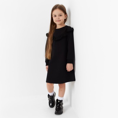 Платье для девочки KAFTAN: Basic line, чёрное, рост 98-104 см