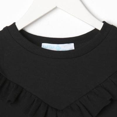 Платье для девочки KAFTAN: Basic line, чёрное, рост 98-104 см