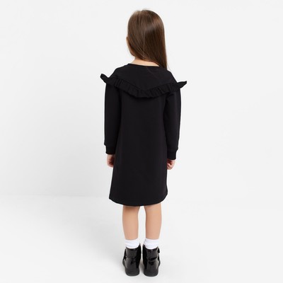 Платье для девочки KAFTAN: Basic line, чёрное, рост 110-116 см