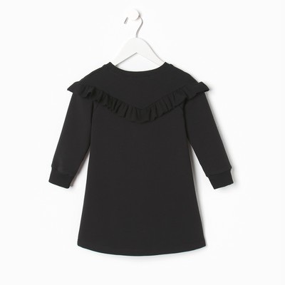 Платье для девочки KAFTAN: Basic line, чёрное, рост 110-116 см
