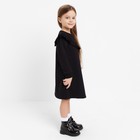 Платье с рюшей KAFTAN Basic line, размер 34 (122-128 см), чёрный - Фото 2