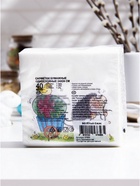 Салфетки пасхальные бумажные «Веселый ёжик», 1 слой, 24×24 см, 40 шт - Фото 2