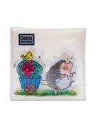 Салфетки пасхальные бумажные «Веселый ёжик», 1 слой, 24×24 см, 40 шт - Фото 3