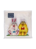 Салфетки пасхальные бумажные «Сладкая парочка», 1 слой, 24х24 см, 40 шт - Фото 3