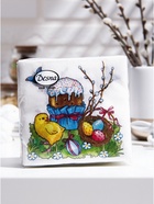 Пасхальные салфетки бумажные Desna Design «Пасха», 1 слой, 24х24 см, 40 шт - Фото 1