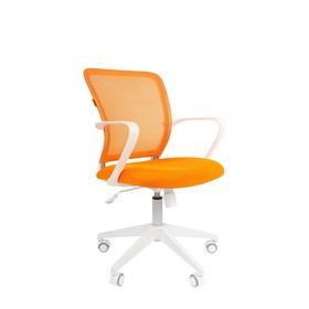 

Кресло офисное "Chairman" 698 TW-16/TW-66 белый пластик, оранжевое