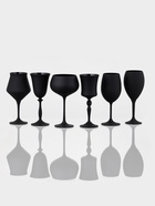 Набор бокалов для вина «Магнолия», 350 мл, хрустальное стекло, чёрный - Фото 1