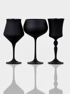 Набор бокалов для вина «Магнолия», 350 мл, хрустальное стекло, чёрный - Фото 2