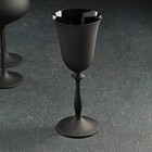 Набор бокалов для вина «Магнолия», 350 мл, цвет чёрный - Фото 4