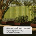 Грядка оцинкованная, 195×50×15 см, коричневая, Greengo - Фото 5