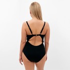 Купальник женский слитный, цвет чёрный, размер 52 - фото 24441348