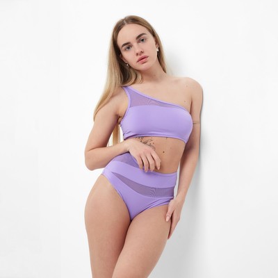 Купальник женский раздельный, цвет сиреневый, размер 50 (44)