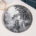 Тарелка «Пейзаж», d=21 см, фарфор - фото 25445604