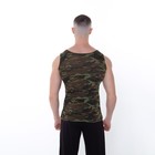 Майка мужская, цвет хаки/камуфляж, размер 52 - фото 25301837