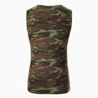 Майка мужская, цвет хаки/камуфляж, размер 52 - фото 25301840
