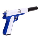 Пистолет «Кольт», с гильзами, глушителем, стреляет мягкими пулями - фото 9272732