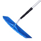Скребок для уборки снега с крыши, ковш 400×145 мм, пластик, телескопическая ручка 193-640 см, металл - Фото 12