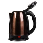Чайник электрический "Добрыня" DO-1224C, металл, 1.8 л, 1800 Вт, коричневый - фото 9397874