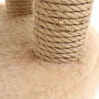 Домик для кошек с когтеточкой, 80×33×91 см, овальный, с площадкой, джут, цвет МИКС - Фото 5