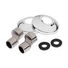 Смеситель для ванны ZEIN Z2245, короткий излив, картридж 35 мм, с душевым набором, хром - фото 805354362