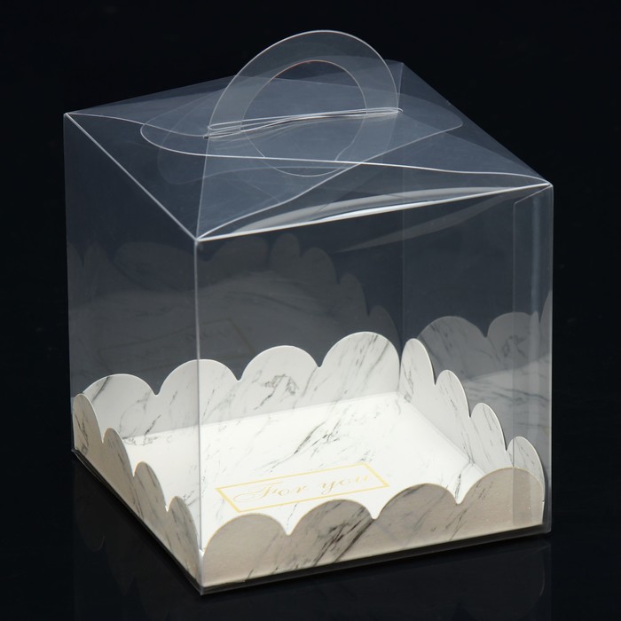 Коробка-сундук, кондитерская упаковка «For you», 11 х 11 х 11 см - Фото 1